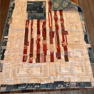 Pottery Barn Kids Americana Patchwork Quilt – Red, White & Blue (toddler sized)